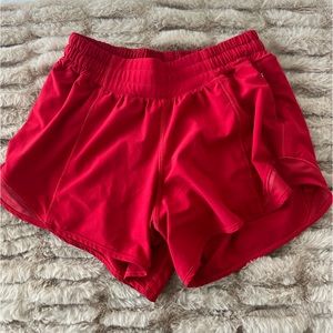 Red 4 inch Hotty Hot Shorts